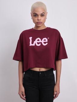 Lee - Womens Maroon T-Shirt