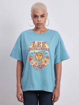 Lee - Womens Blue T-Shirt