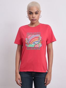 Lee - Womens Red T-Shirt