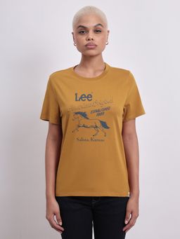 Lee - Womens Brown T-Shirt