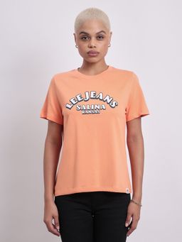 Lee - Womens Orange T-Shirt