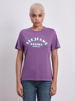 Lee - Womens Purple T-Shirt