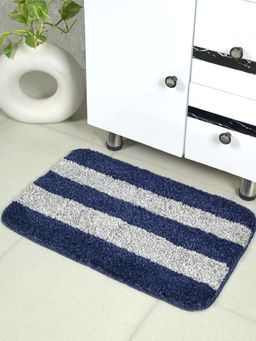 Saral Home - Shimo Microfiber Soft Antiskid Bathmat - Blue