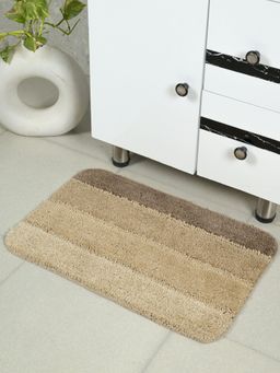 Saral Home - Mura Microfiber Soft Antiskid Bathmat - Beige