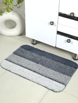 Saral Home - Mura Microfiber Soft Antiskid Bathmat - Blue