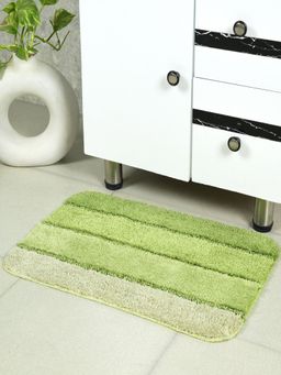 Saral Home - Mura Microfiber Soft Antiskid Bathmat - Green