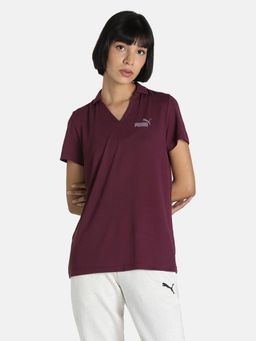 Puma - Ess V Neckwomen Purple T-shirt
