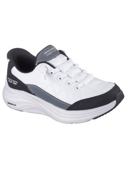 SKECHERS - Girls CONTOUR FOAM White & Black Slip On Sneakers