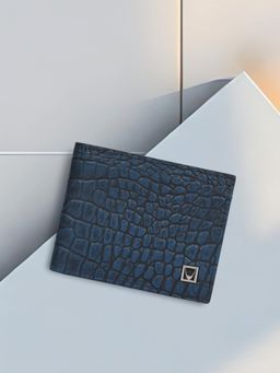 Hidesign - Rover W1 Midnight Blue & Black Men Bi-Fold Wallet (S)