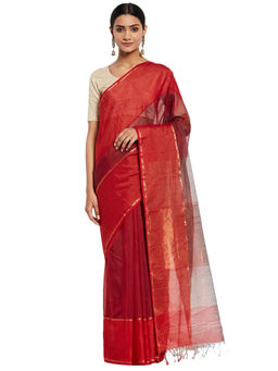 Fabindia - Cotton Silk Woven Maheshwari Sari