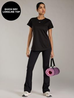 Kica - Quick Dry Active Tunic T-Shirt with Curved Hem