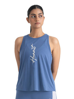 Hunnit - Epic Pop Round Neck Stretchable Active Wear Tank Top for Women