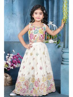 Lagorii - Elegant Cream Embroidered Lehenga with Choli