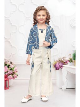 Lagorii - Blue Embroidered Co-Ord Set