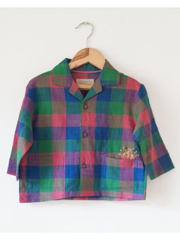 Love the world today - Multi-Color Cloud Drift Oversized Shirt