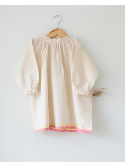 Love the world today - Off White Cloud Kiss Kora Gathered Dress