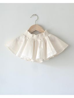 Love the world today - White Slub Twirl Skirt