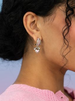 Shaya by CaratLane - Bring In The Togetherness Heart Earrings In 925 Silver