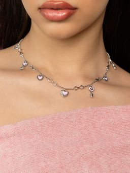 Shaya by CaratLane - Bring In The Hugs Heart Necklace In 925 Silver