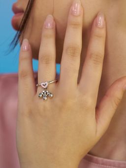 Shaya by CaratLane - Bring In The Warmth Heart Ring In 925 Silver