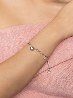 Shaya by CaratLane - 925 Silver Shaya by CaratLane Bring In The Hugs Heart Bracelet In