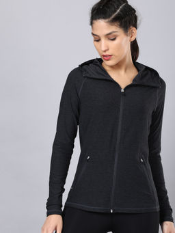 CULT - Vital Emerge Black Zip Through Hoodie Sweatshirt
