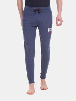 U.S. POLO ASSN. - Men Blue I603 Comfort Fit Solid Cotton Poly Joggers