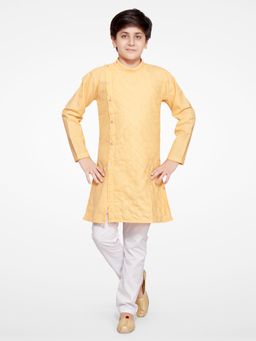 Jeetethnics - Boys Yellow Kurta Pyjama (Set of 2)
