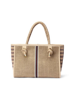 ETCETERA - Womens Sand Tote in Linen Fabric (L)