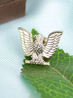 PELUCHE - Solid Silver Stylish Lapel Pin
