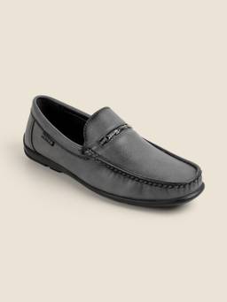 Metro - Men Grey Casual Loafers