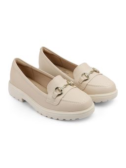 MODARE - Women Cream Modare Camel Loafers
