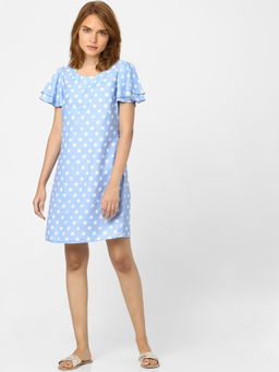 VERO MODA - Women Printed Blue Dress