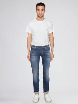 Wrangler - Mens Blue Washed Jeans