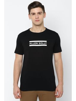 Allen Solly - Men Black Graphic Print Round Neck Graphic T-Shirt