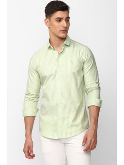 Simon Carter - Men Stripes Green Shirt