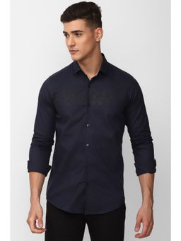 Simon Carter - Men Printed Navy Shirt