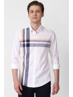 Simon Carter - Men Stripes White Shirt
