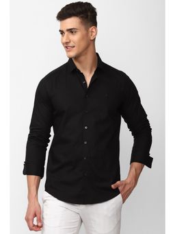 Simon Carter - Men Solid Black Shirt