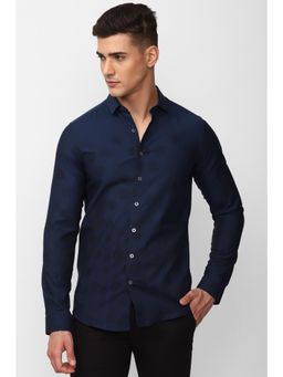 Simon Carter - Men Printed Navy Shirt