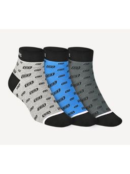 SKECHERS - Mens Aop Non Terry Ankle Socks (Pack of 3)