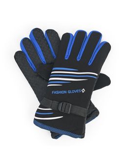 CAZZANO - Men Solid/Plain Acrylic Grey Gloves