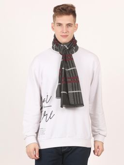 CAZZANO - Men Stripes Pure Wool Multi-Color Muffler