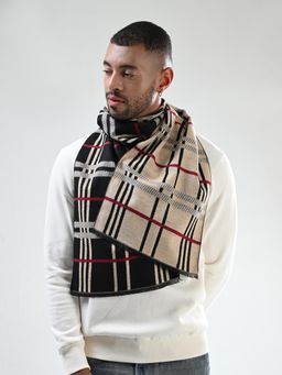 CAZZANO - Men Stripes Pure Wool Multi-Color Muffler