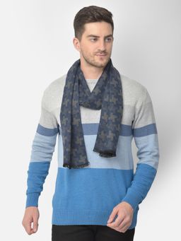 CAZZANO - Men Printed Acrylic Multi-Color Muffler