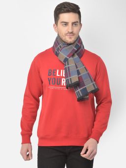 CAZZANO - Men Stripes Acrylic Multi-Color Muffler