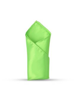 CAZZANO - Men Solid/Plain Microfiber Green Pocket Square