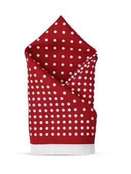 CAZZANO - Men Printed Microfiber Maroon Pocket Square