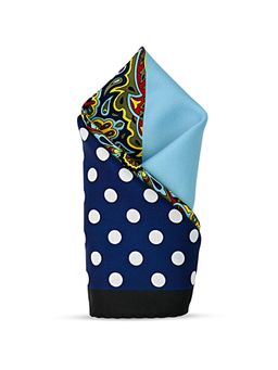 CAZZANO - Men Checks Microfiber Multi-Color Pocket Square