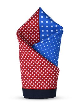 CAZZANO - Men Printed Microfiber Multi-Color Pocket Square